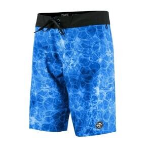 Pelagic Hydro Lite Mens Fishing Shorts Blue Sz 24 High Performance GUC